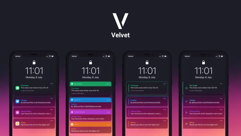 Velvet Tweak - Get iOS 15 Notifications Style