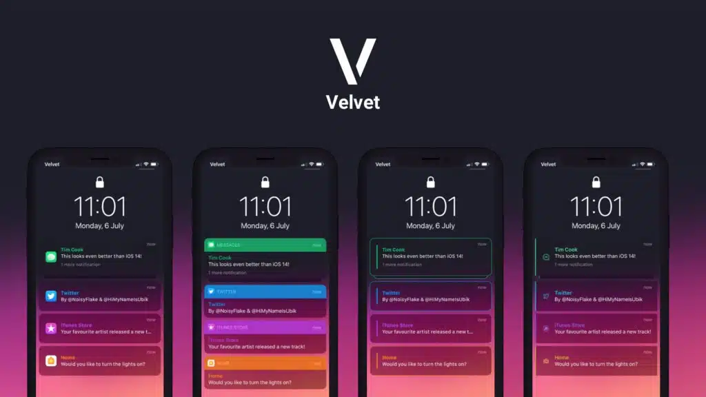 Velvet Tweak - Get iOS 15 Notifications Style