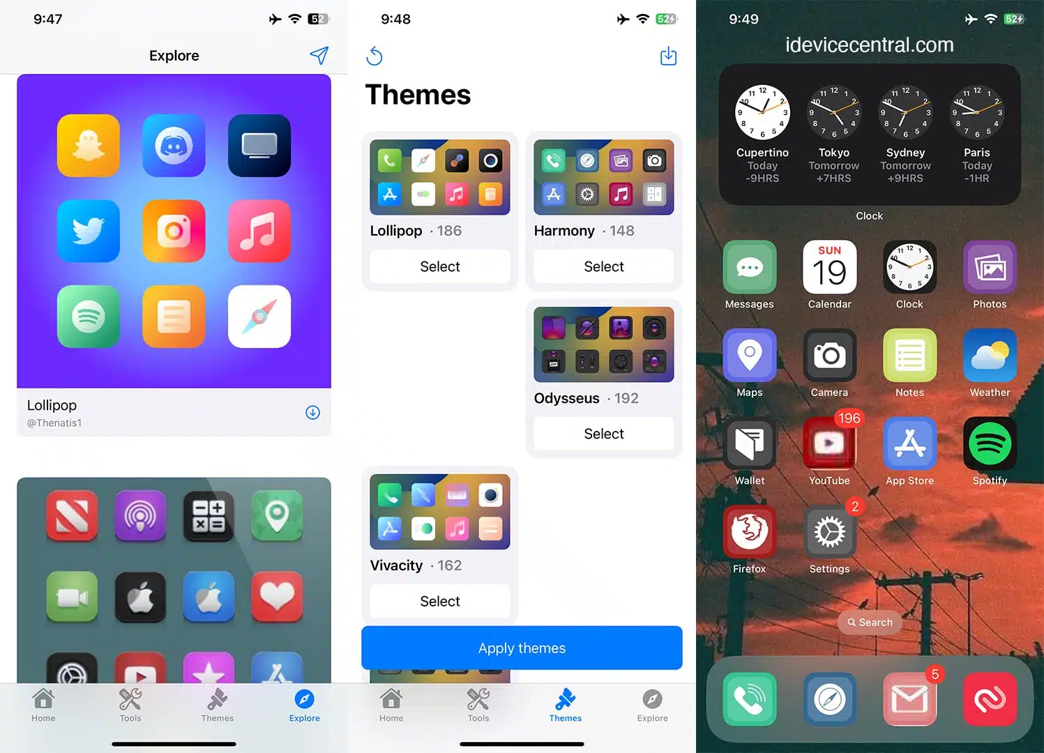 How to Install Themes With Cowabunga on iOS