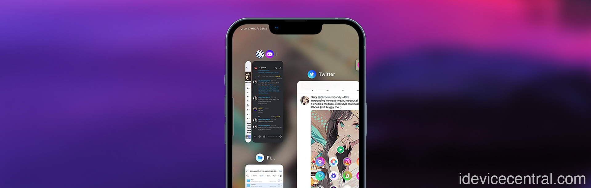 The new Medousa tweak brings iPad multitasking to your iPhone (iOS 15 - iOS 16)