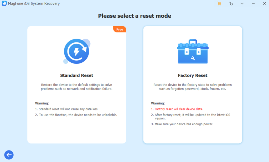 MagFone reinstall iOS firmware