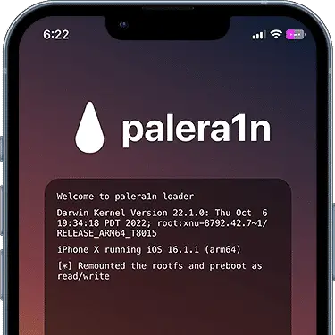PaleRa1n Jailbreak app on iOS