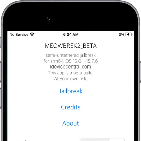 Mewbrek2 Beta Jailbreak for iOS 15