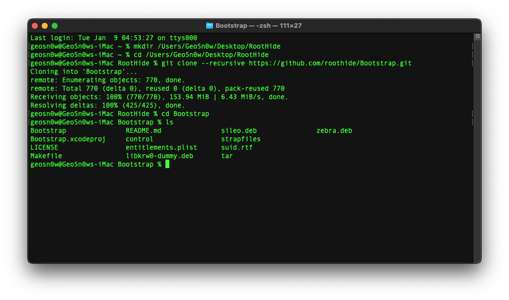 Building the RootHide Bootstrap on macOS