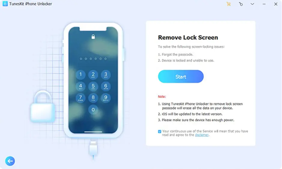 Remove iOS lockscreen