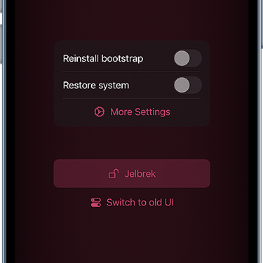 Serotonin Jailbreak application user interface.