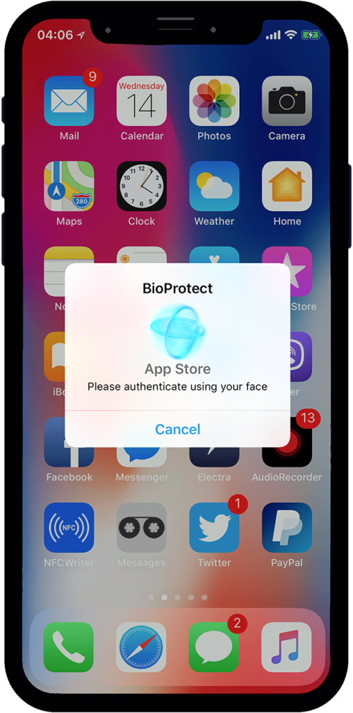 BioProtect XS Tweak on iOS. Credit: Limneos.