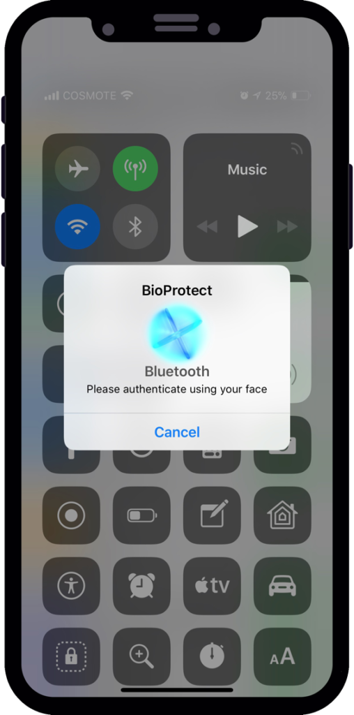 BioProtect XS Tweak on iOS. Courtesy of Limenos.