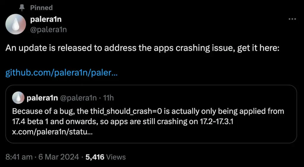 PaleRa1n Jailbreak v2.0.0 Beta 9 Update RELEASED with Fixes for App Store Apps Crashing