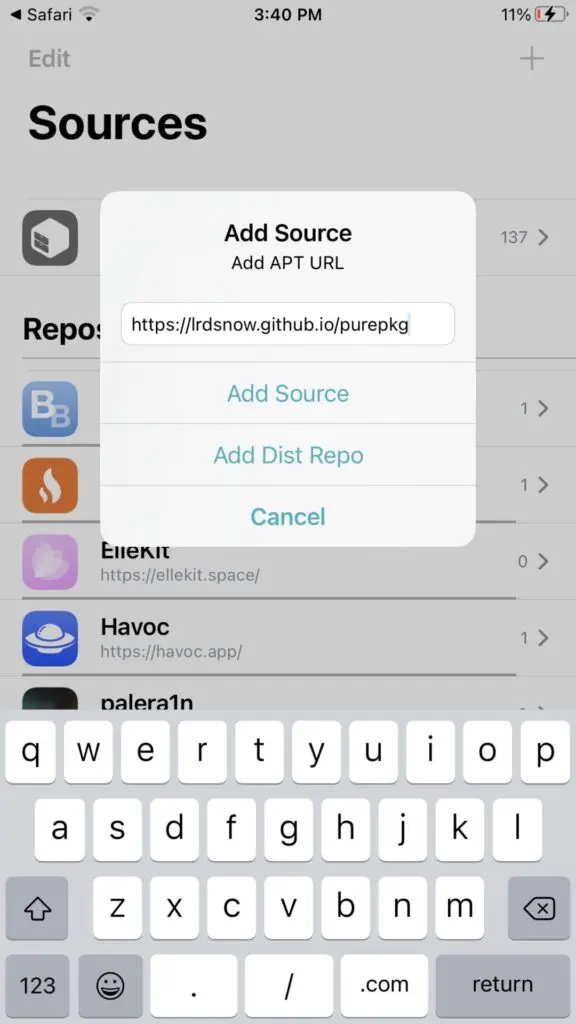 Add PurePKG Repo to Sileo