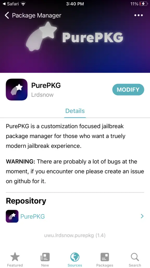 Find and Install PurePKG