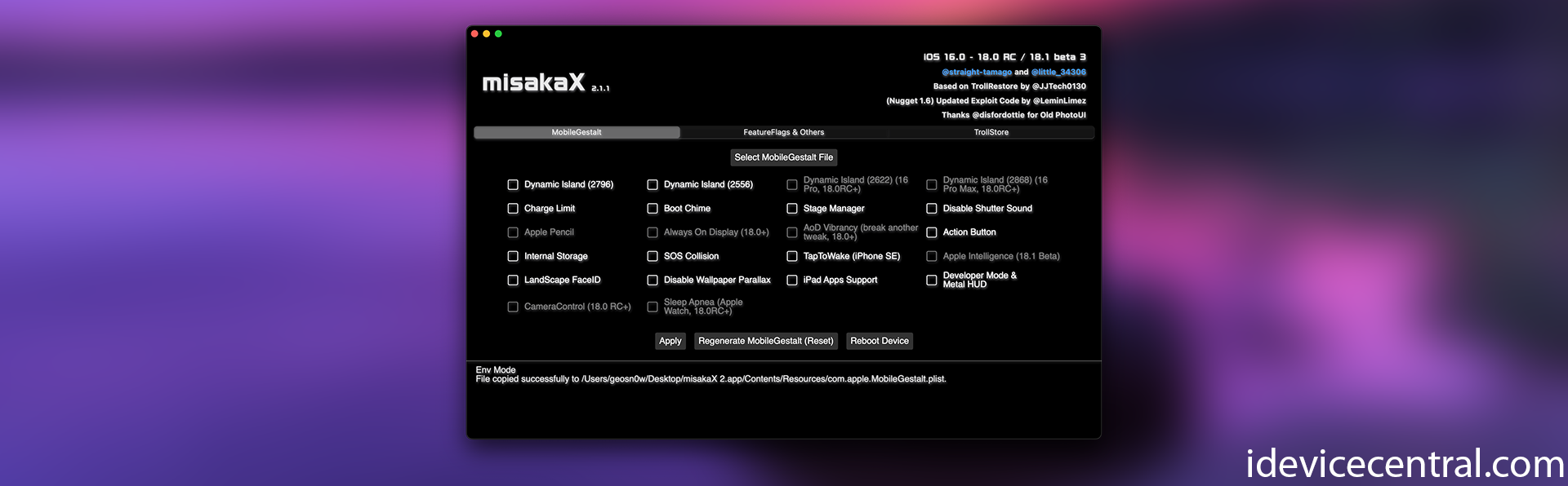 misakaX - The Ultimate Customization Tool for iOS 17 - iOS 18