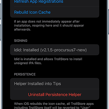 TrollStore on iOS 17.0 using TrollRestore