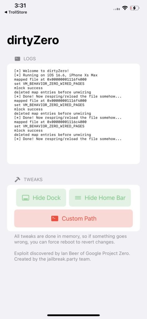 dirtyZero IPA allows you to customize iOS, hide the dock and the home bar - iDevice Central dirtyZero IPA allows you to customize iOS, hide the dock and the home bar