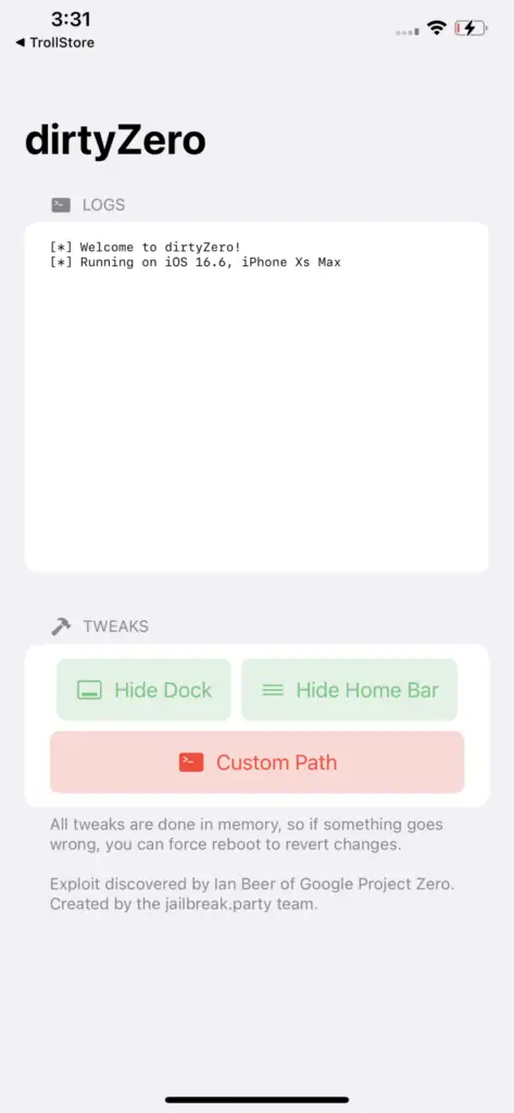 dirtyZero IPA disable the dock and home bar on iOS 18.3.2 and lower - iDevice Central dirtyZero IPA disable the dock and home bar on iOS 18.3.2 and lower