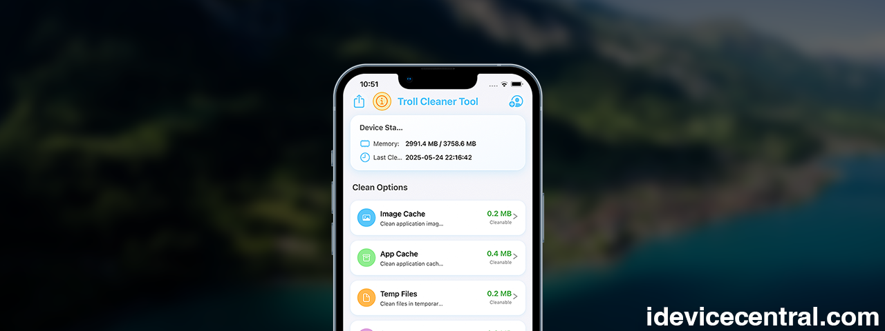 Troll Cleaner Tool IPA – iOS Storage / RAM Cleaner for TrollStore