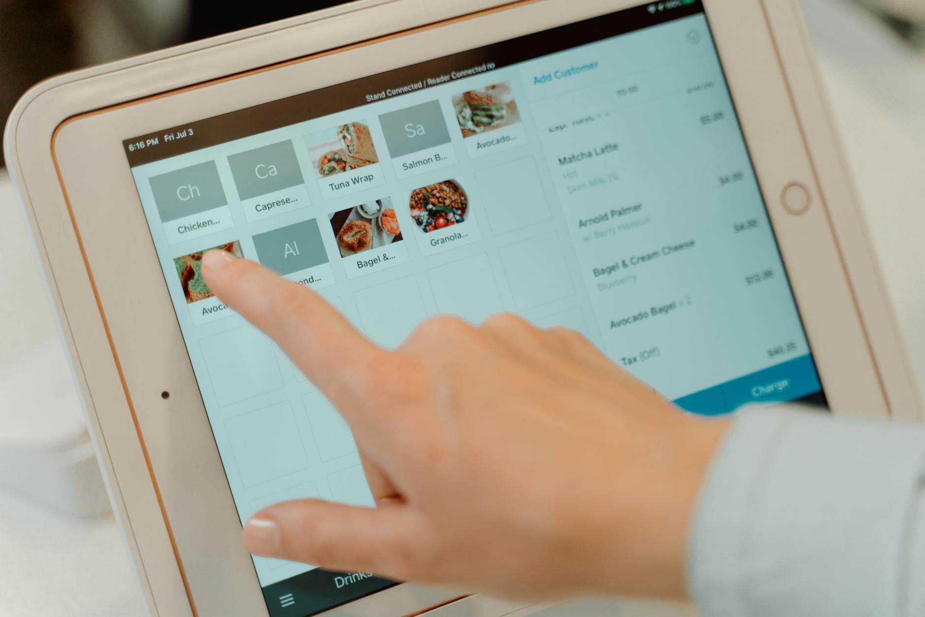 close up photo of an ipad
