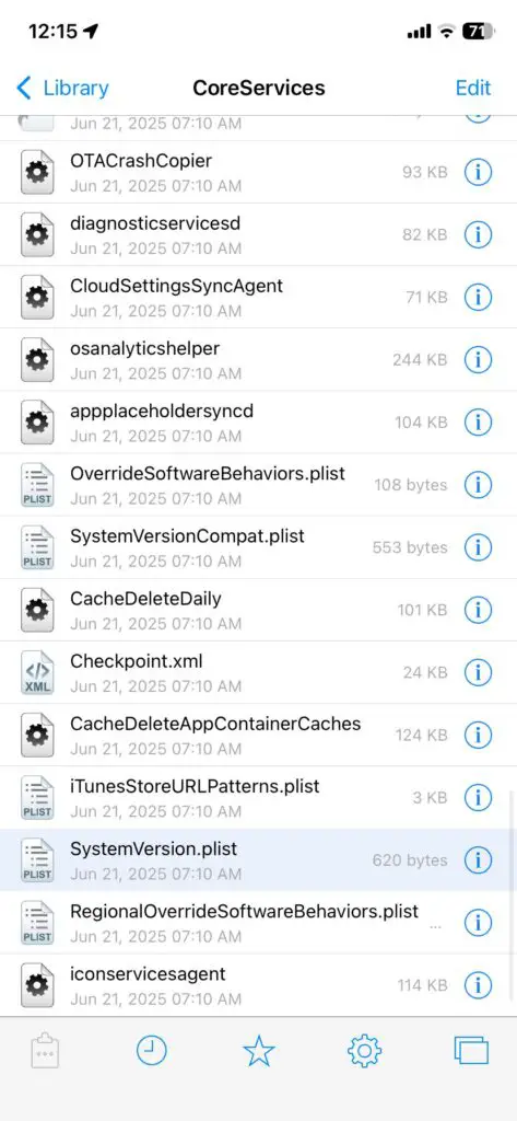 Filza on iOS 26 listing various iOS daemons, PLISTS and files without jailbreak exploits - iDevice Central Filza on iOS 26 listing various iOS daemons, PLISTS and files without jailbreak exploits