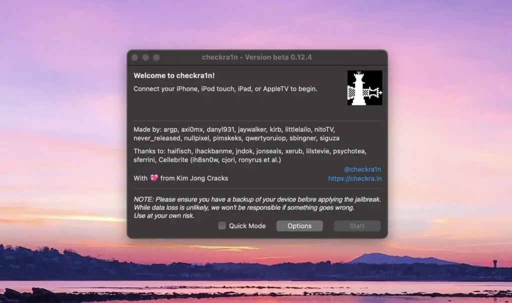 Screenshot - iDevice Central CheckRa1n jailbreak for iOS 15 on macOS