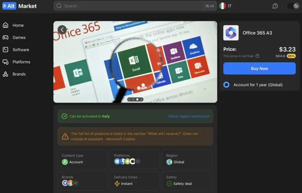 Screenshot - iDevice Central Office 365 license keys for cheap price